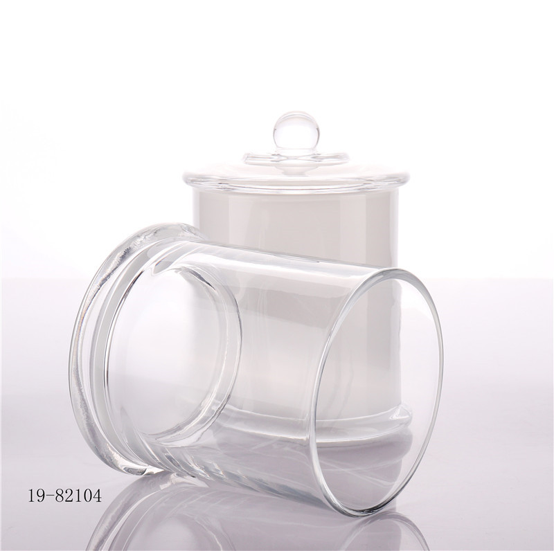 Hot Sale Glass Candle Cup Holder With Glass Lids China Supplier