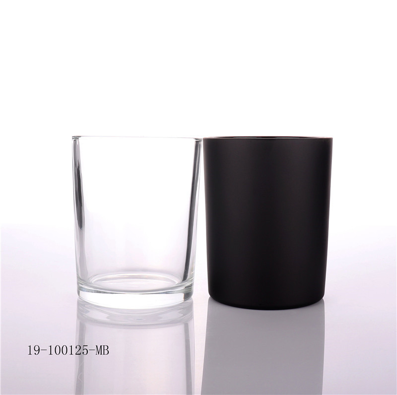 17oz Matt Black Candle Glass Jar Wholesale