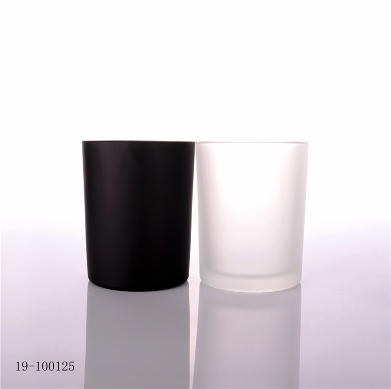 17oz Matt Black Candle Glass Jar Wholesale