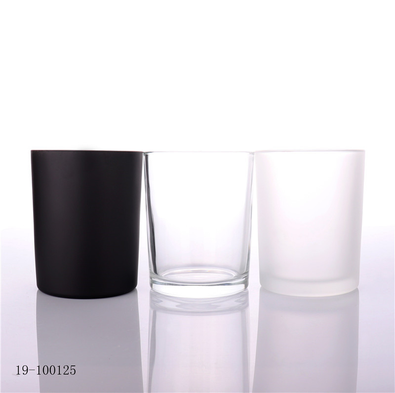 17oz Matt Black Candle Glass Jar Wholesale