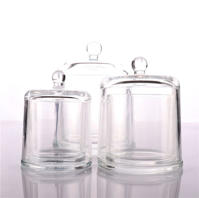 BOYE Wholesale Luxury Home Decoration 5oz Empty Candle Glass Jar With Dome Lid