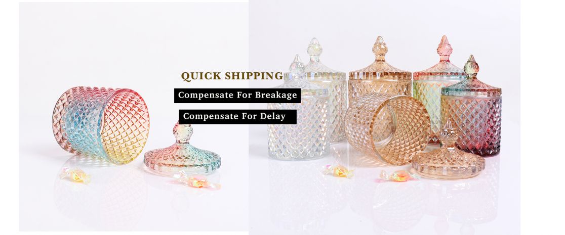 BOYE Wholesale Luxury Home Decoration 9oz Empty Candle Glass Jar With Dome  Lid Manufacturer