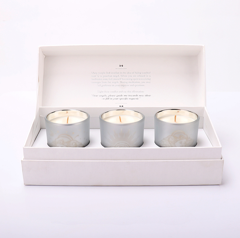 Electroplated Glass Candle Jars With Dream Logo Engrave