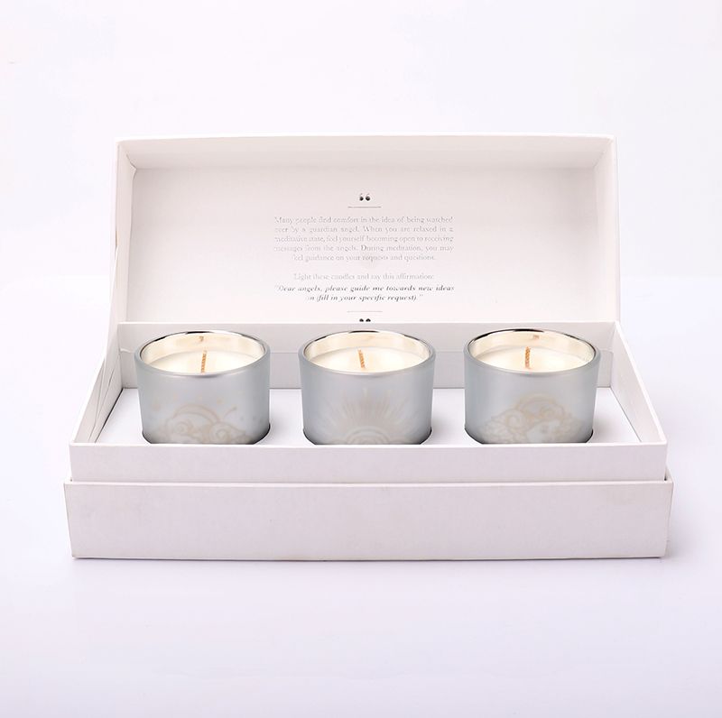 Electroplated Glass Candle Jars With Dream Logo Engrave