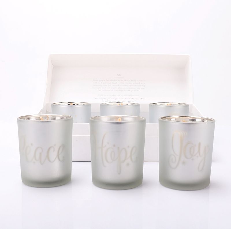 6 oz 7 oz 8 oz Luxury Gold Matte Frosted Black Empty Glass Candle Jars In Bulk