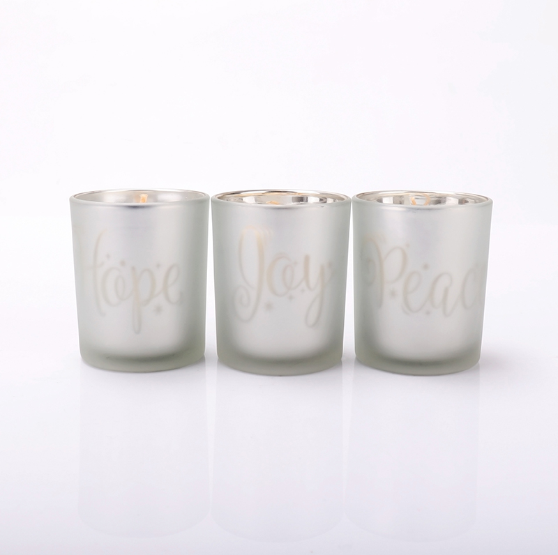 6 oz 7 oz 8 oz Luxury Gold Matte Frosted Black Empty Glass Candle Jars In Bulk