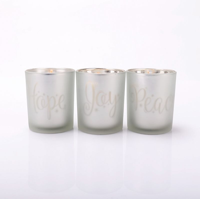 6 oz 7 oz 8 oz Luxury Gold Matte Frosted Black Empty Glass Candle Jars In Bulk