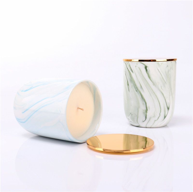 scented candle in ceramica jar