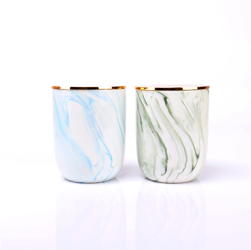 scented candle in ceramica jar