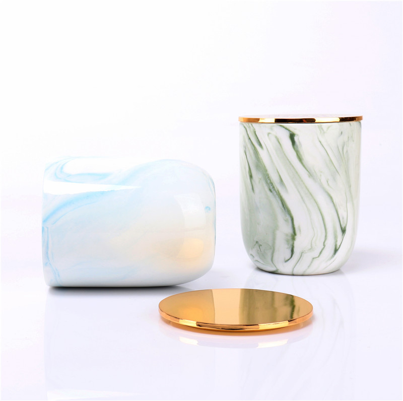 scented candle in ceramica jar