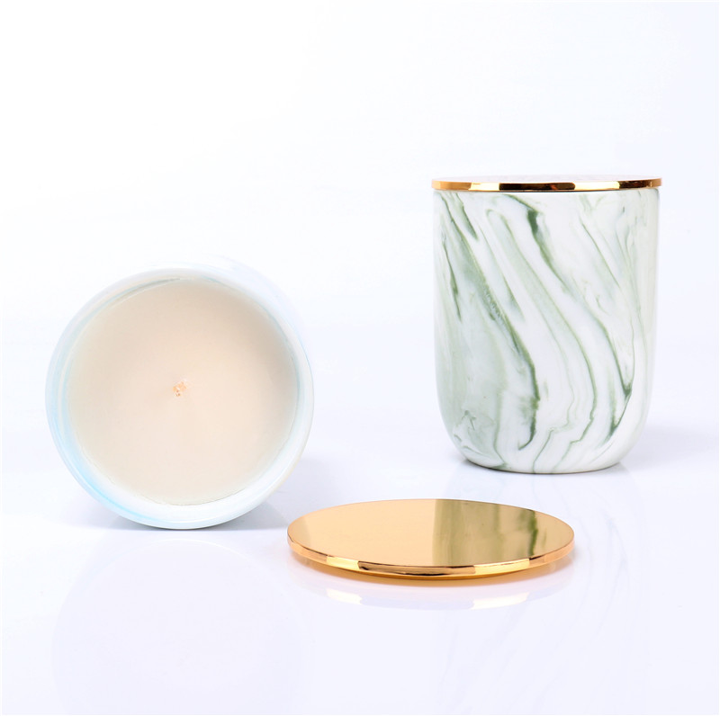 scented candle in ceramica jar