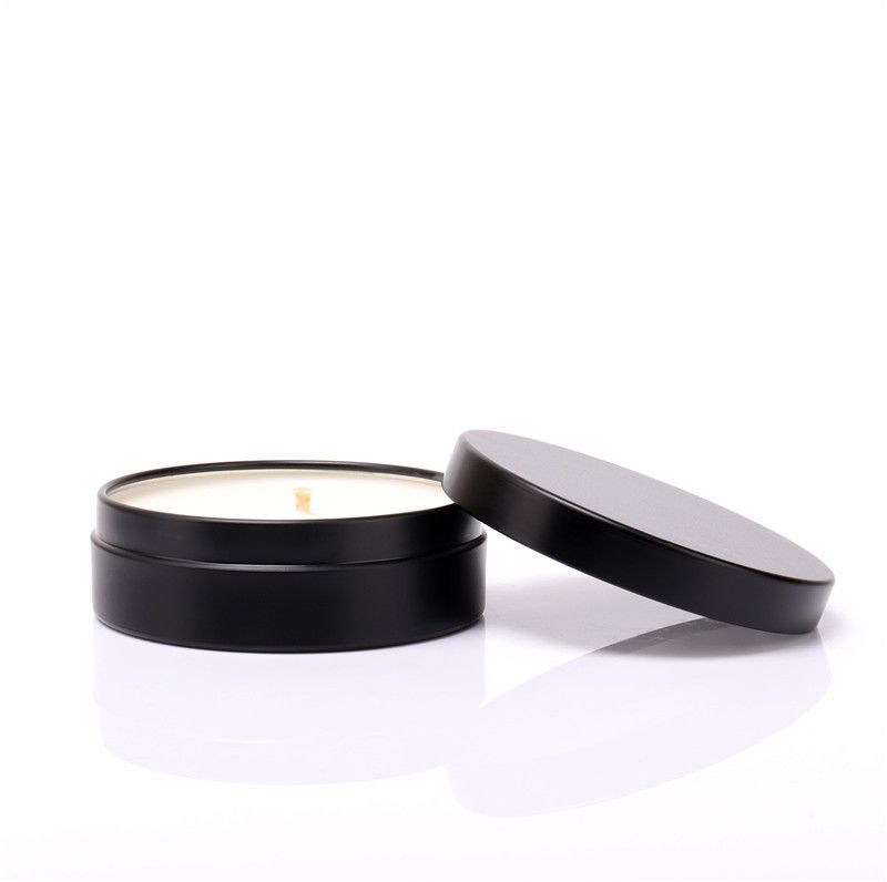3oz Scented Soy Candle Black Tin Can