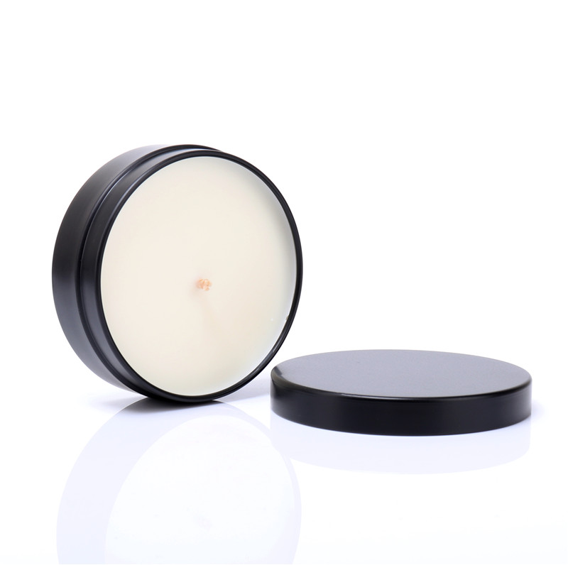 3oz Scented Soy Candle Black Tin Can