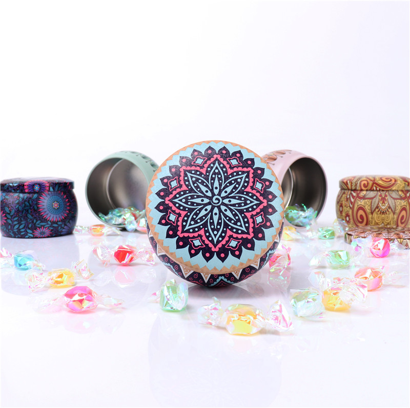 Multicolor Printed Tin Can For Candle Making