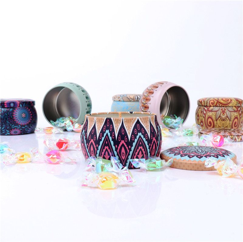 Multicolor Printed Tin Can For Candle Making