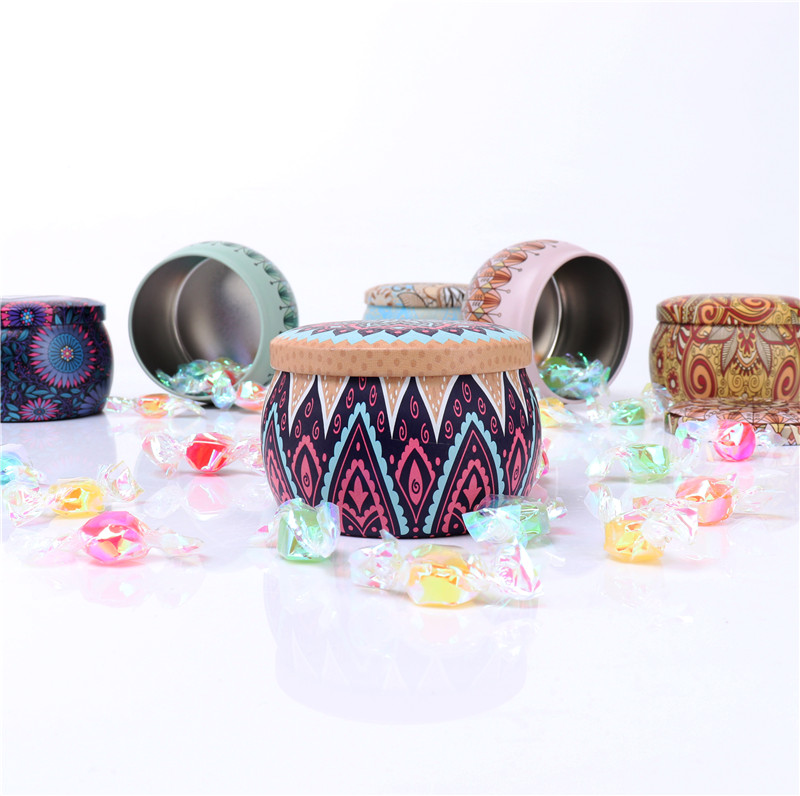 Multicolor Printed Tin Can For Candle Making