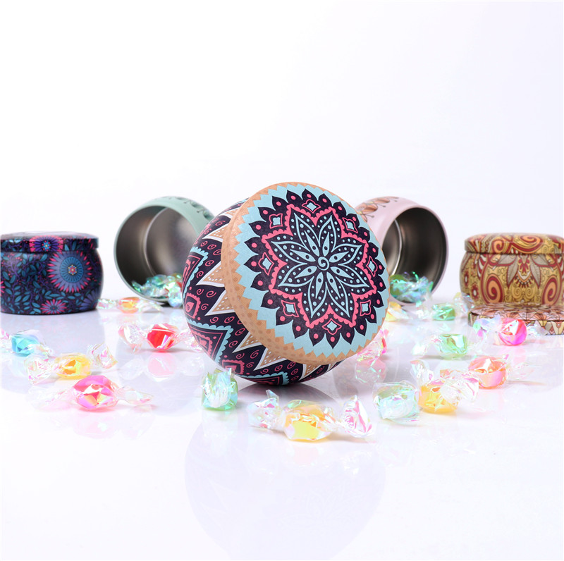 Multicolor Printed Tin Can For Candle Making
