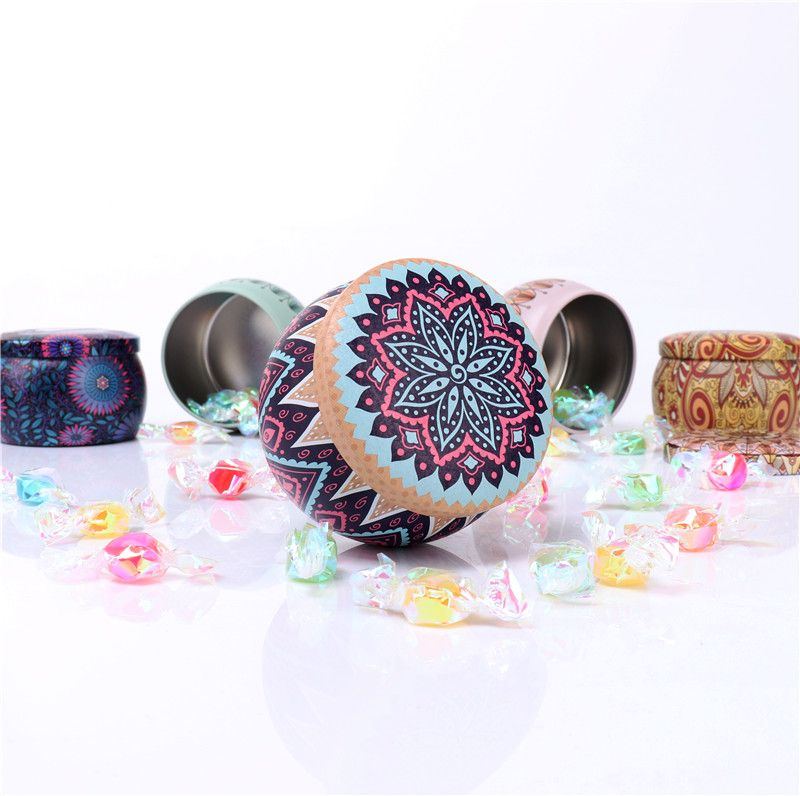 Multicolor Printed Tin Can For Candle Making