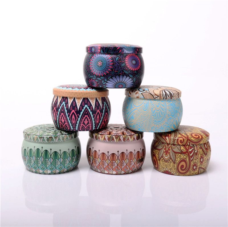 Wholesale Multicolor Printed Candle Tin