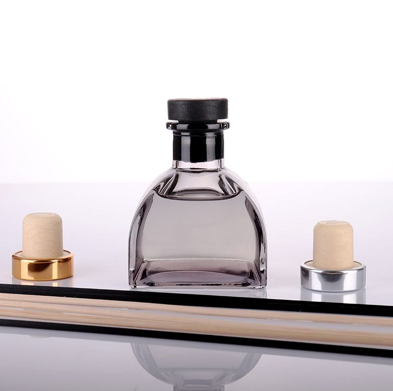 Luxury Transparent Grey Reed Diffuser Bottle