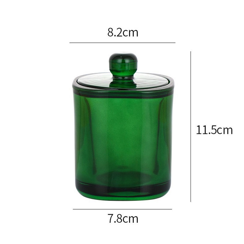 Customized Scented Candle Glass Jar with Glass Lid