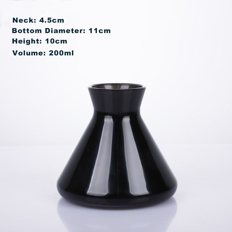 Black Home Decoration Fragrance Reed Diffuser Bottles