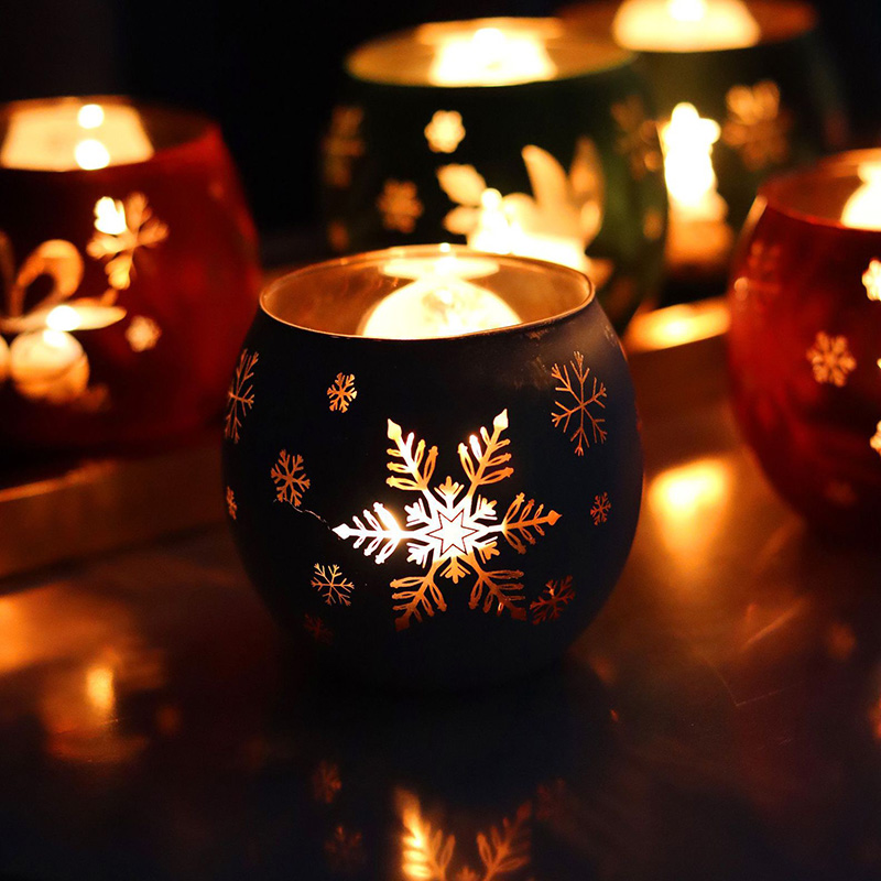 Votive Glass Candle Jars Wholesale for Christmas