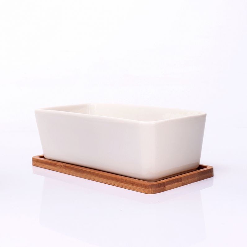 Square Ceramic Jars for Candle Making