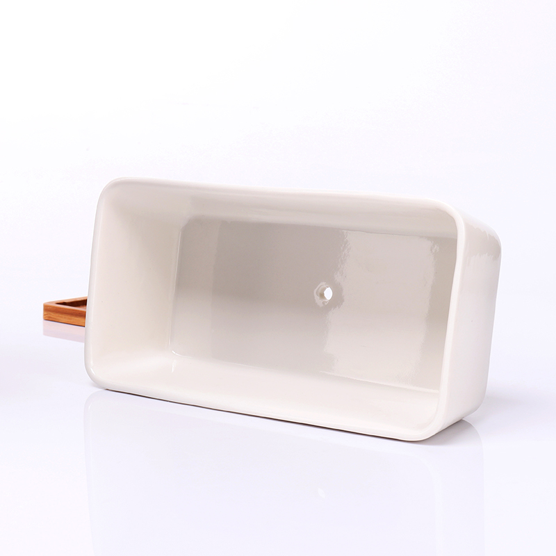 Square Ceramic Jars for Candle Making