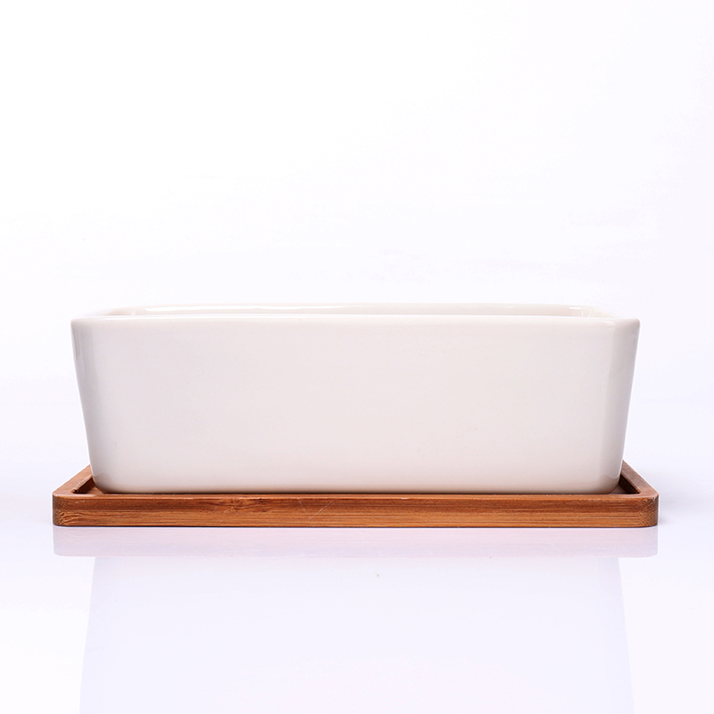 Square Ceramic Jars for Candle Making