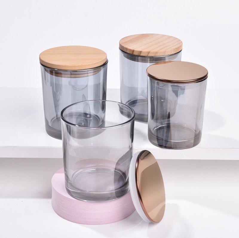 Iridescent Morden Stylish Glass Vessel For Candles