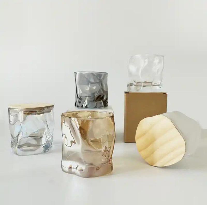 Unique Designed Morden Stylish Glass Vessel For Candles