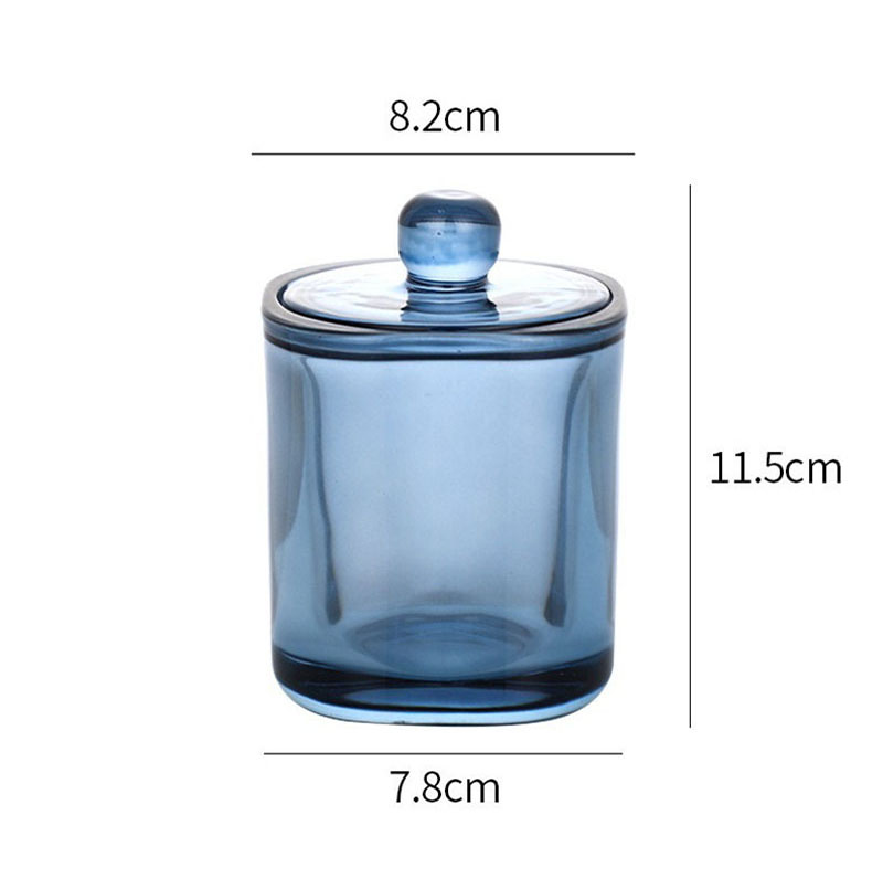 Customized Scented Candle Glass Jar with Glass Lid