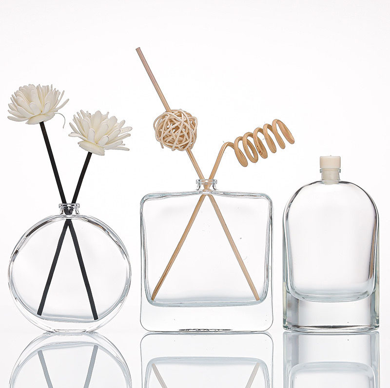 Clear Plain Empty Glass Reed Fragrance Diffuser Bottle
