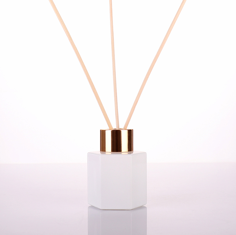 40ml Octagon Matte Black Reed Diffuser Bottle