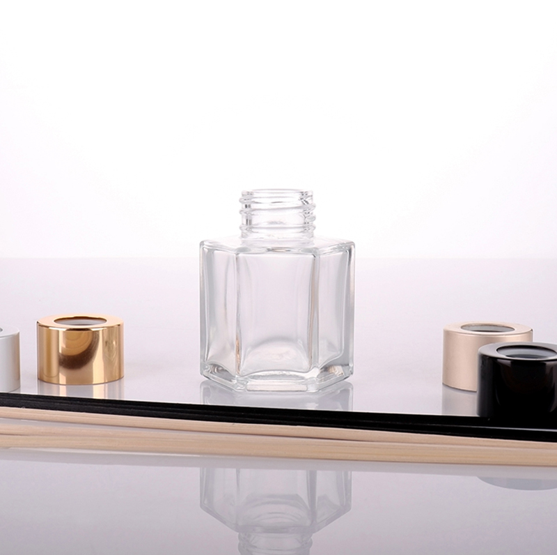 40ml Octagon Matte Black Reed Diffuser Bottle