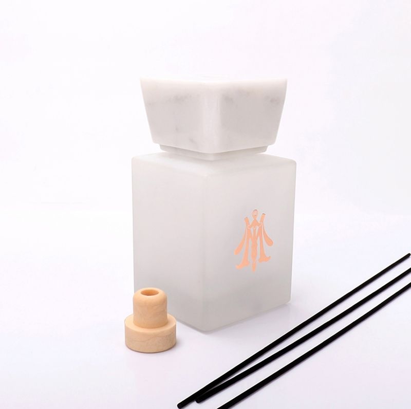 Luxury 500ml Empty Diffuser Bottle With Marble Lid