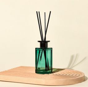 Empty Translucent Green Diffuser Glass Bottle