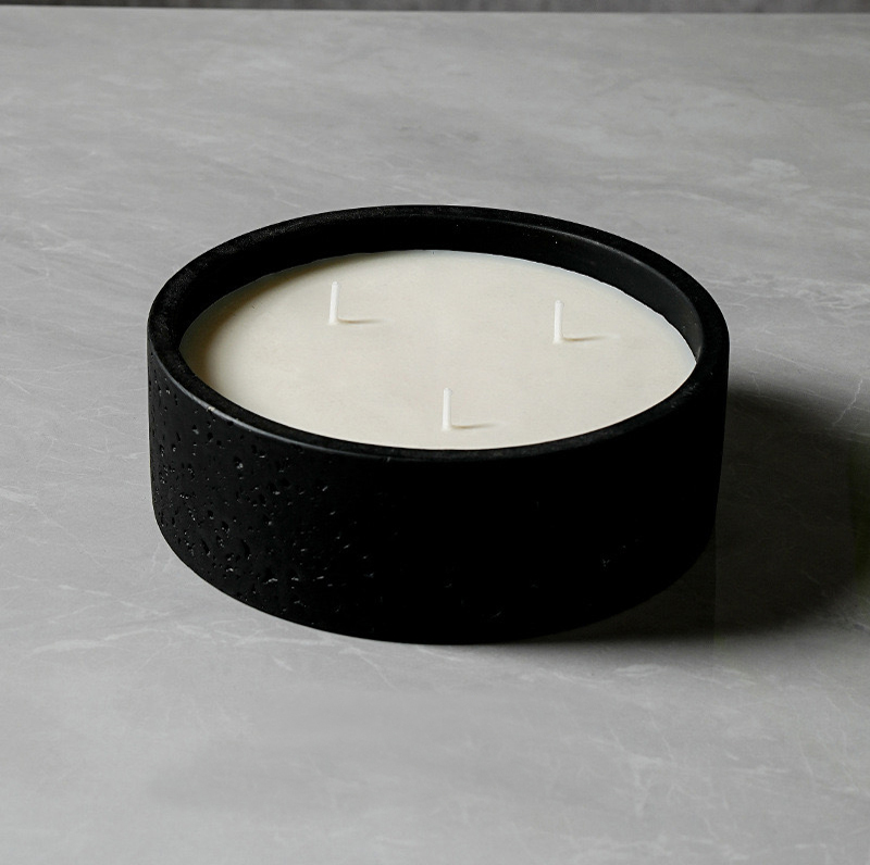 Large Ceramic Candle Jar with Custom Color