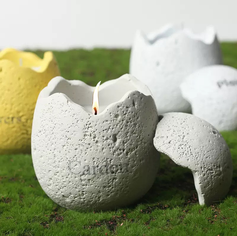 Easter Eggshell Ceramic Soy Wax Candle Cup
