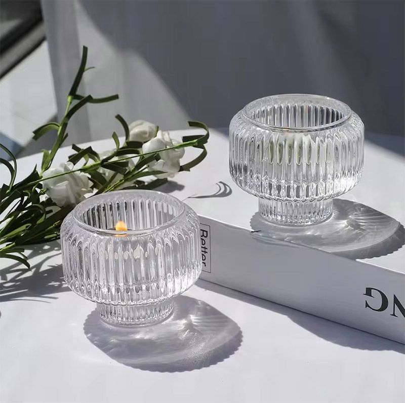 Glass Tealight Candle Jar