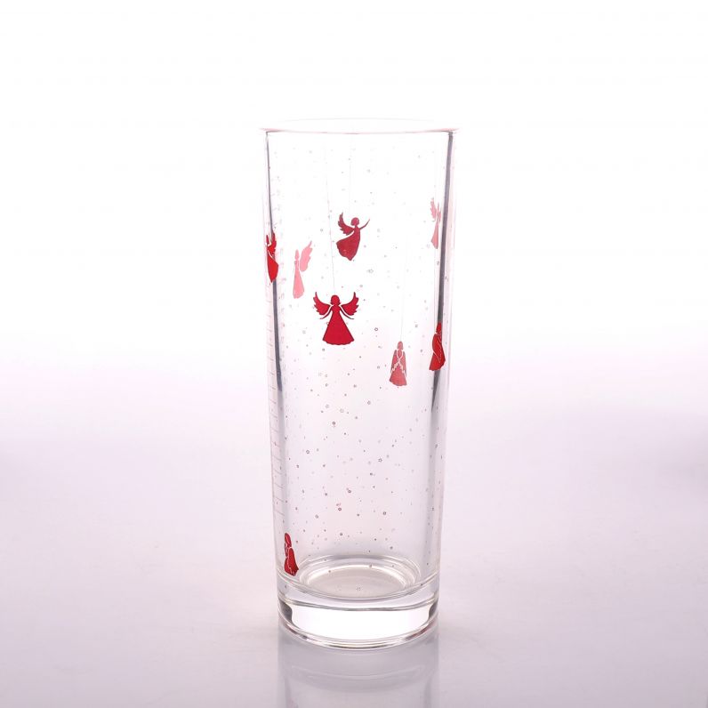 Tall Glass Candle Jar with Customized Design