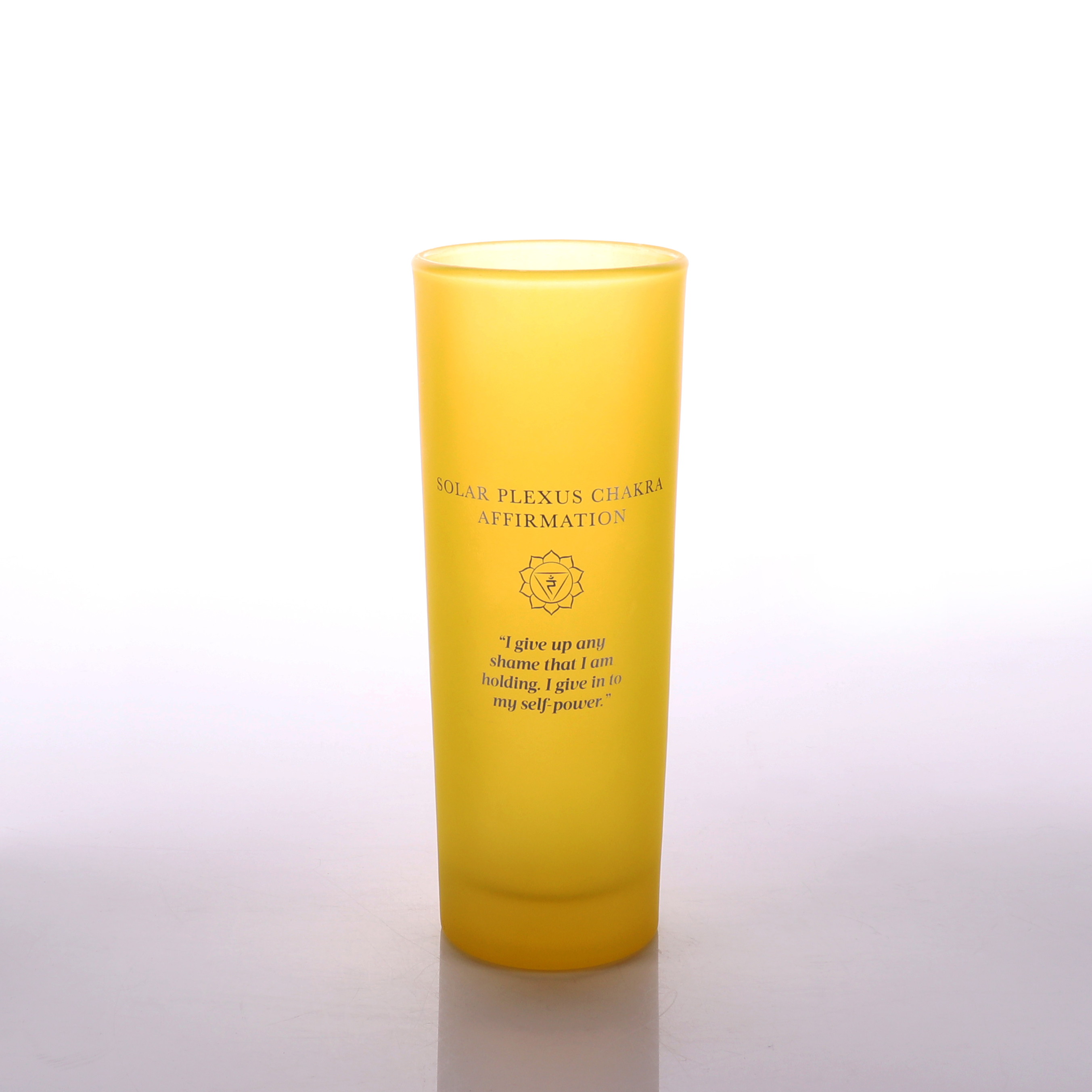 Tall Glass Candle Jar with Customized Design