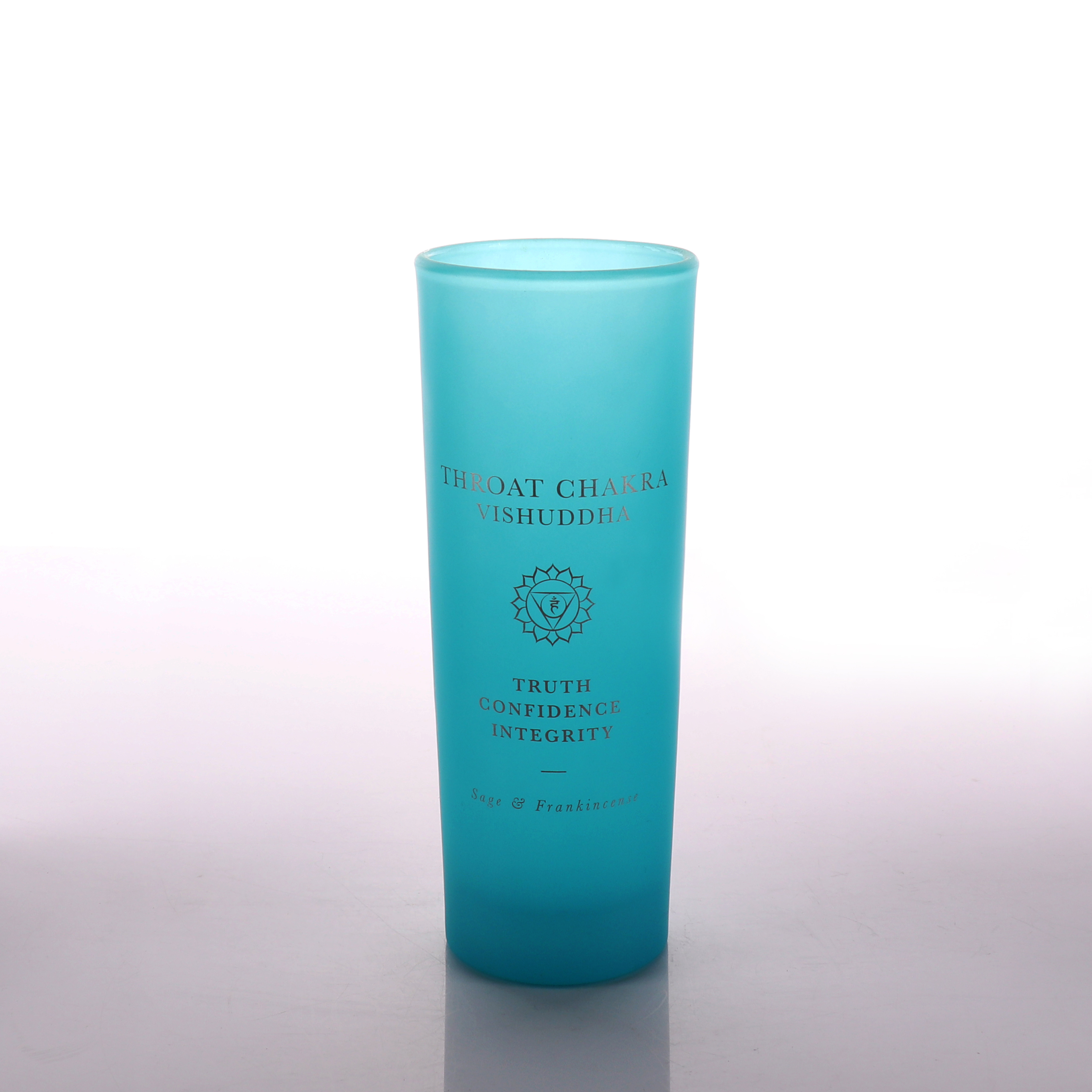 Tall Glass Candle Jar with Customized Design