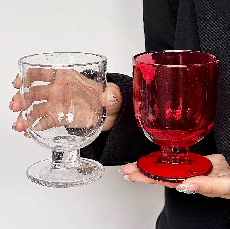 Colored Wine Glass Vessels for Candle Making