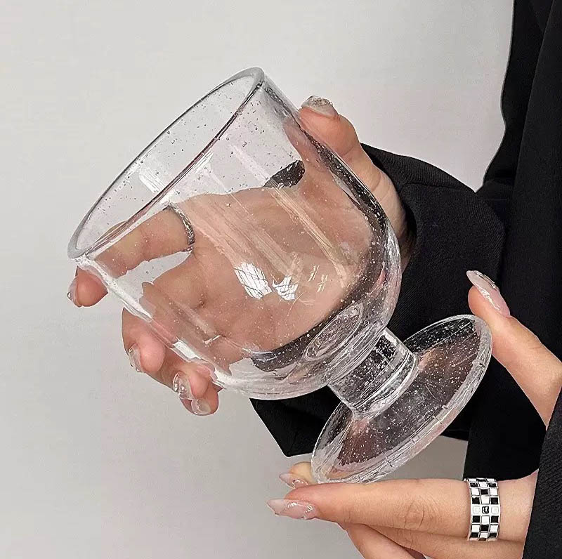 Colored Wine Glass Vessels for Candle Making