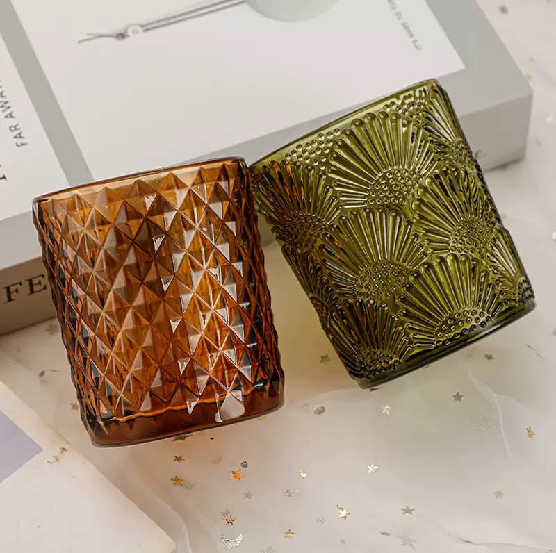 Morden Fashion Design Glass Candle Vessels