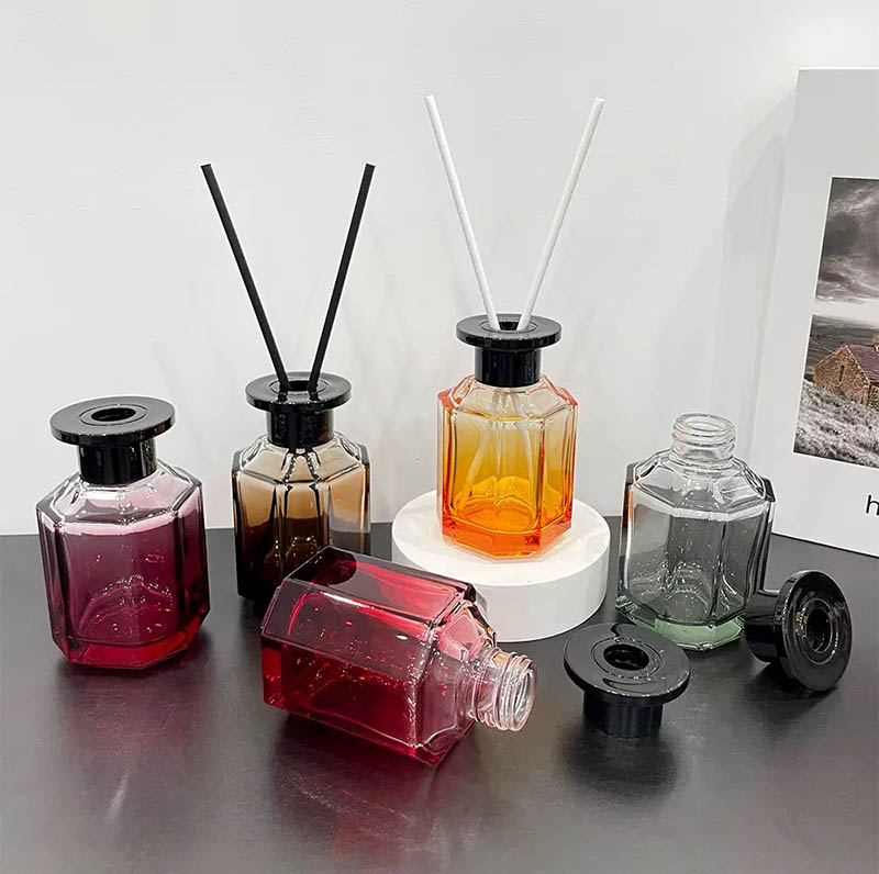120ml Polygonal Glass Bottle for Reed Diffuser