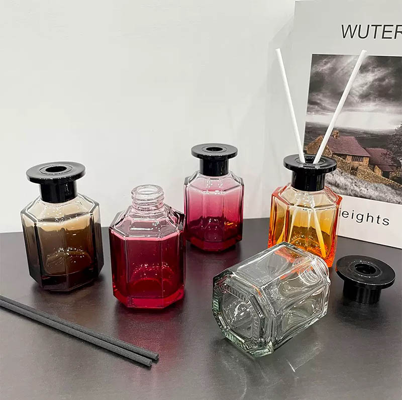 120ml Polygonal Glass Bottle for Reed Diffuser