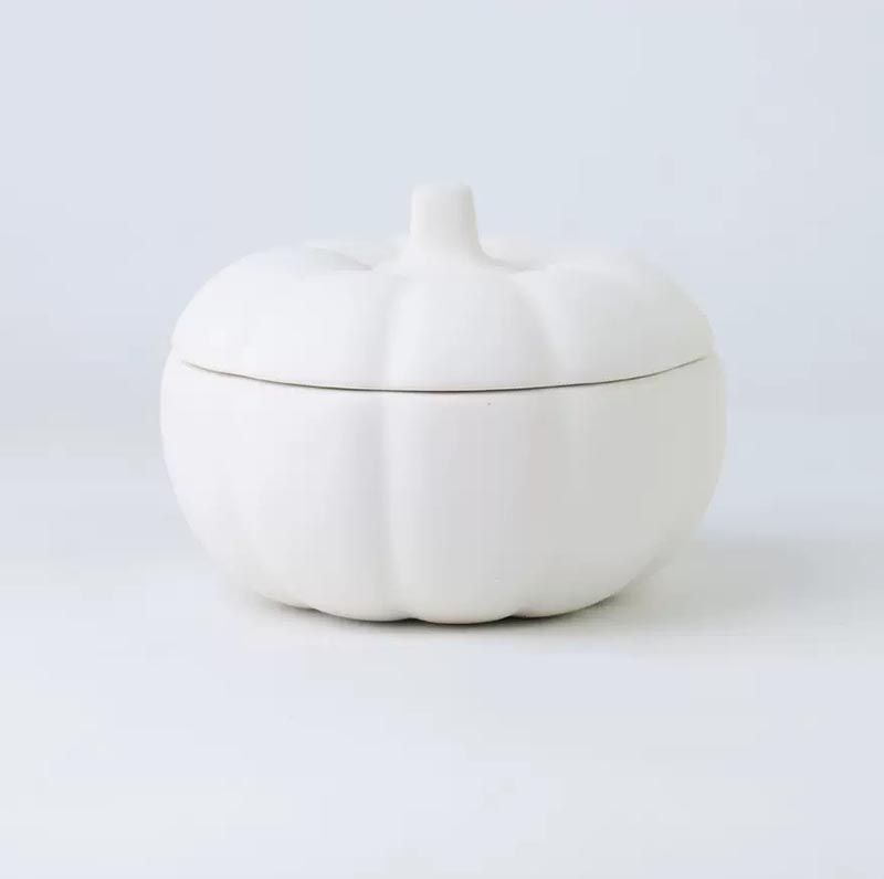 Halloween Pumpkin Shape Ceramic Candle Vessels